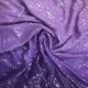 Light Purple to Dark Purple Georgette Shaded Fabric with Sequins Embroidery