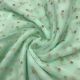 Mint Green Net Fabric with Stone Embroidery