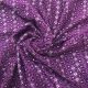 Purple Georgette Fabric with Embroidery