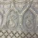 White Lucknowi Chikan Premium Embroidery Georgette Fabric With Border (Dyeable)