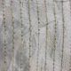 White Lucknowi Chikan Stripes Embroidery Dupion Silk Fabric (Dyeable)