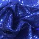 Navy Blue Sequence Embroidery Sheet Georgette Fabric