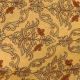 Orangish Beige Raw Silk Fabric with Floral Jaal Embroidery 