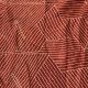 Brick Red Modal Satin Fabric with Abstract Print