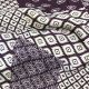 Purple Modal Satin Fabric with Abstract Print
