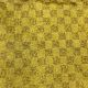 Yellow Pure Tussar Silk Fabric With Thread Embroidery 