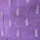Purple Chinon Crepe Fabric with Motifs Thread Embroidery