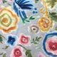 Grey Viscose Crepe Fabric With Floral Digital Print