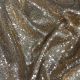 Rose Gold Sequins Embroidery Sheet Georgette Fabric 