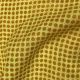 Yellow Polka Dots Printed Pure Linen Fabric