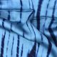 Navy Blue Tye Dye Shibori Cotton Satin Fabric