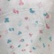 White Baby Quirky Print Mulmul Cotton Fabric