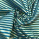 Firoze Blue Gold Stripes Banarasi Brocade Fabric