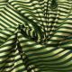 Green Gold Stripes Banarasi Brocade Fabric