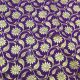 Brinjal Purple Floral Jaal Design Banarasi Brocade Fabric