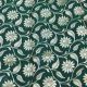Green Floral Jaal Design Banarasi Brocade Fabric