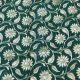 Green Floral Jaal Design Banarasi Brocade Fabric