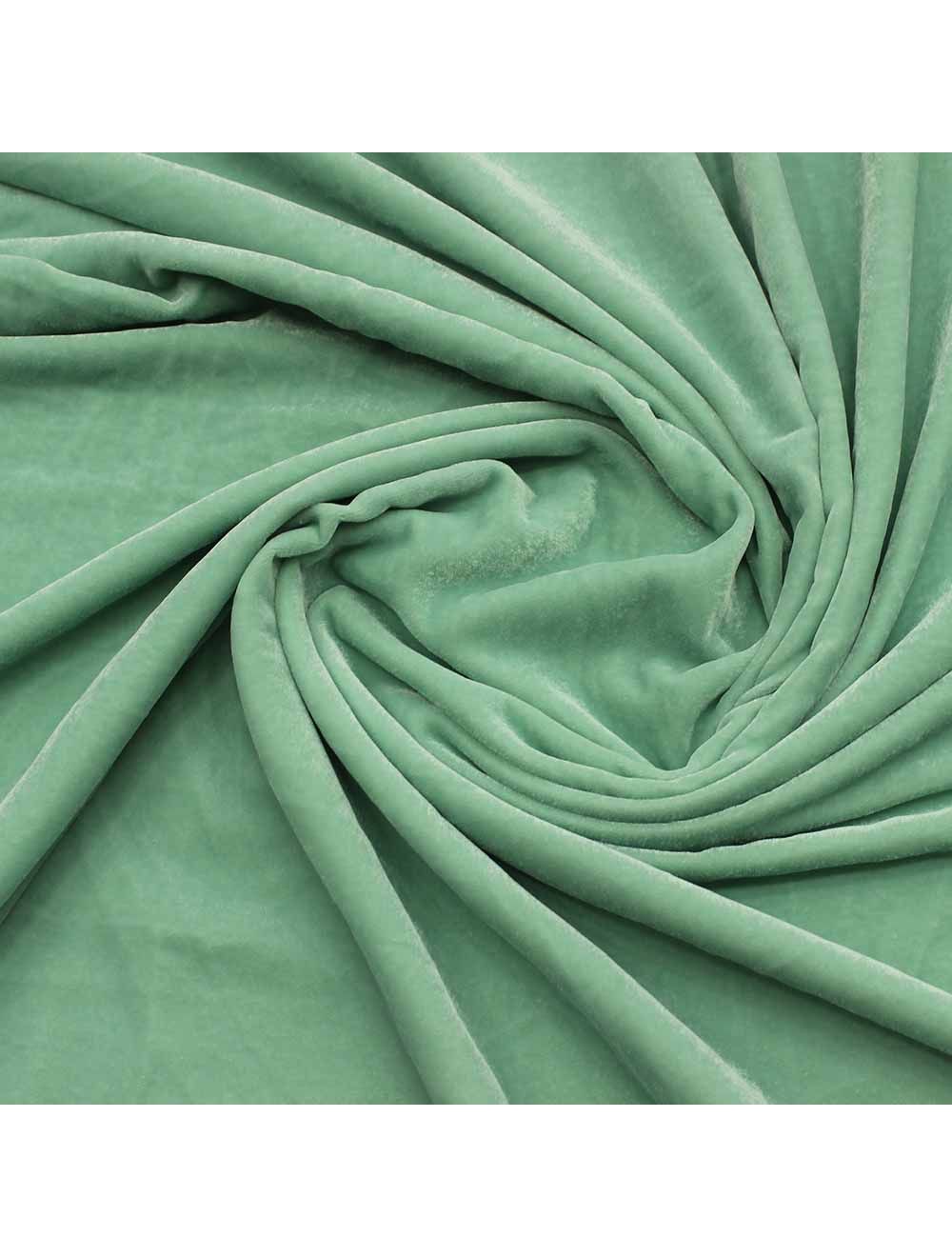 Light Pastel Sea Green Micro Velvet Fabric