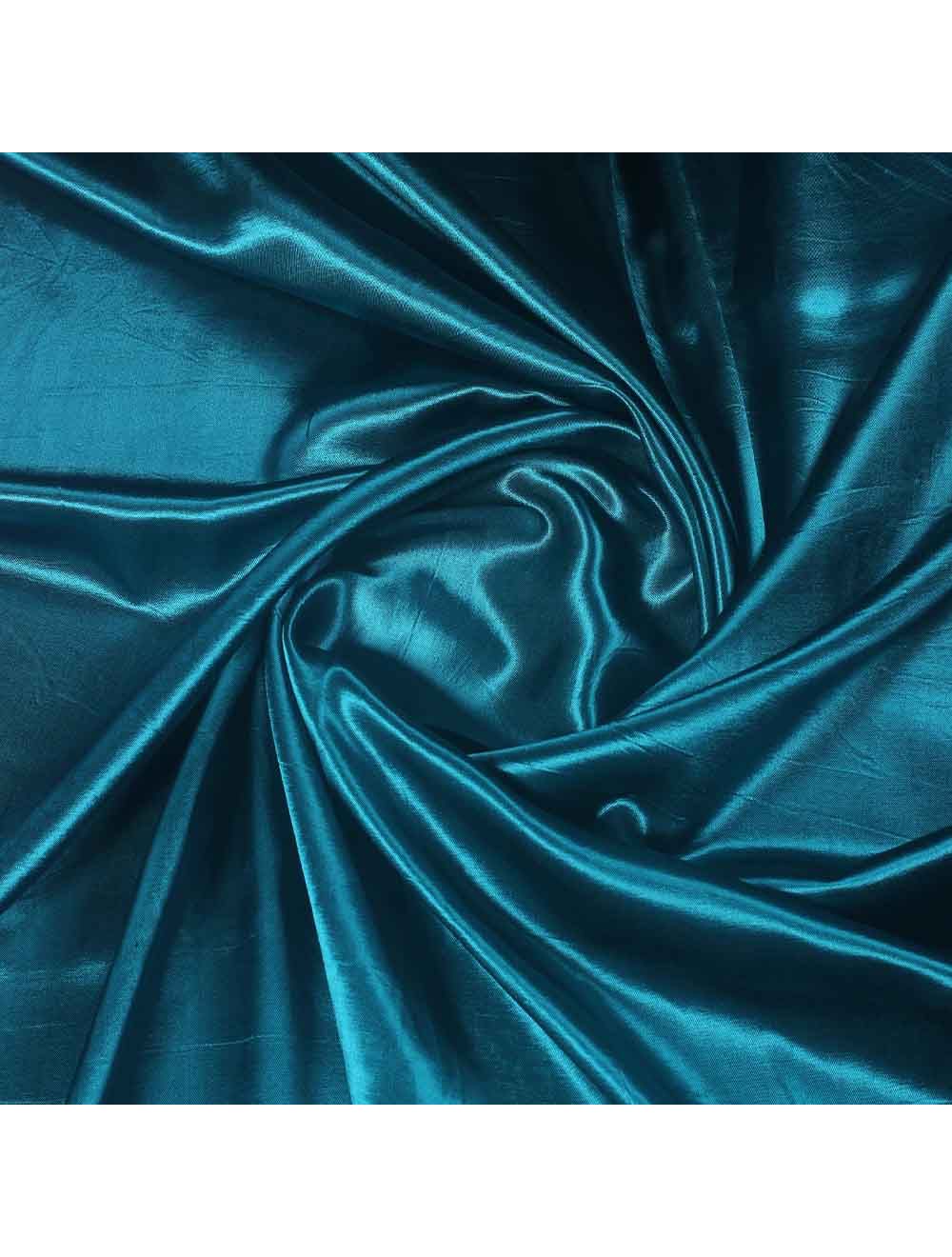 Peacock Blue Gajji Silk Fabric