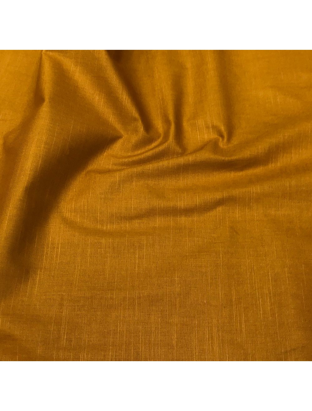Mustard Yellow Cotton Linen Fabric | Saroj Fabrics