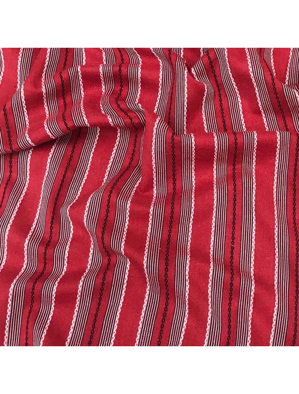 Striped cotton fabric discount