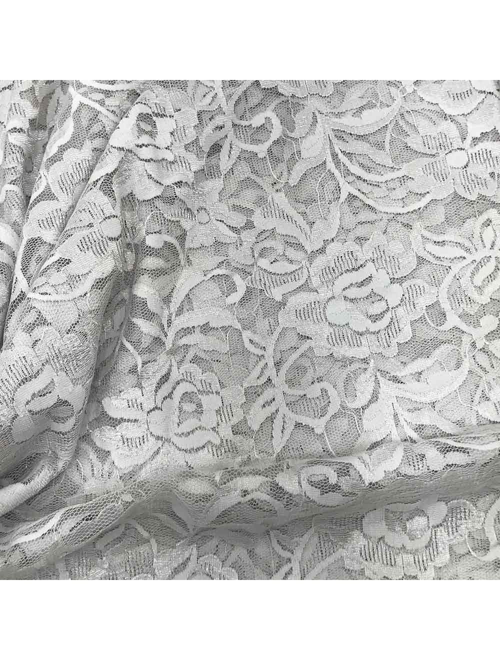 Light Grey Net Lace Fabric 54 Inches Width