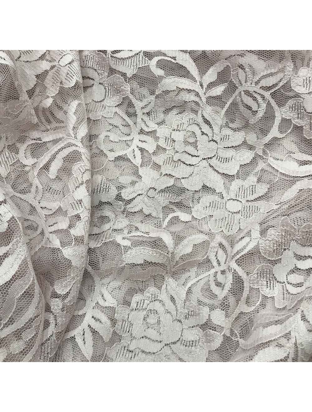 Peach Pink Net Lace Fabric 54 Inches Width